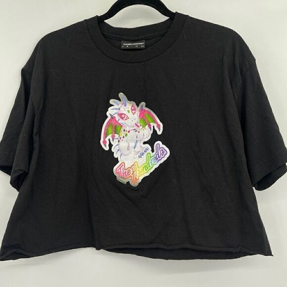 The Hundreds Chupacabra Cropped T-Shirt Black - Picture 1 of 4